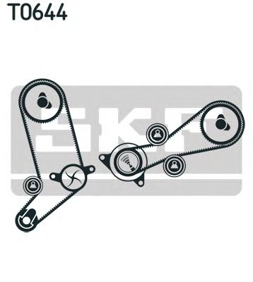 VKMA 01270 SKF Комплект (ремінь+ролики)1
